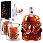 Whiskey Decanter Set,Whiskey Decanter with 2 Glasses,Decanter Set for Men Scotch Bourbon Vodka,Bosses Day Gifts for Men Dad Husband Boyfriend