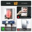 Shower Mirror Fogless for Shaving with Lighting, Rechargeable Anti-Fog Shower Mirror with Storage Tray and Razor Holders White