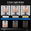 Shower Mirror Fogless for Shaving with Lighting, Rechargeable Anti-Fog Shower Mirror with Storage Tray and Razor Holders Black