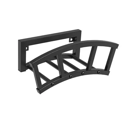 Garden Hose Holder Wall Mounted, Outdoor Heavy Duty Metal Water Hose Holder Hanger Holds 125ft Water Pipe, Reel Rack for Outside Garden Lawn Yard Farm