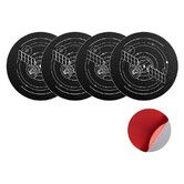 Starlink Mini and Gen 3 Magnetic Mount Plates, 3.54inch Adhesive Metal Plates, Expanded Surface Area Pads for Non Magnetic Car, RV, Truck Roofs, 4 Pcs