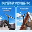 Starlink Mount, Adjustable Starlink Wall Mount Gen 3 with Telescoping Support Arm, Wood Walls, Easy Installation for Starlink Standard 4, 4X, Gen 3