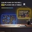 Led Note Board with Colors,16In Drawing Tablet,6 Modes & 8 Colors Light Up Drawing Board,Kids Toy with 13 Light Effects,Birthday Holiday Day Gifts Age 3+