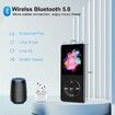128G MP3 Player with Bluetooth 5.0, 1.8 inch Screen Portable Music Player with HD Speaker, HiFi Music Supports FM Radio, Voice Recorder