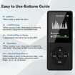 128G MP3 Player with Bluetooth 5.0, 1.8 inch Screen Portable Music Player with HD Speaker, HiFi Music Supports FM Radio, Voice Recorder