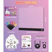 LED Drawing Board for Girls,USB-C 10In 7 Colors DIY Doodle Glow Tablet,7 Pens,10 Tracing Sheets - Unicorn Girls Toys Gift,Birthday Gifts,Age 3+