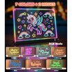 LED Drawing Board for Girls,USB-C 10In 7 Colors DIY Doodle Glow Tablet,7 Pens,10 Tracing Sheets - Unicorn Girls Toys Gift,Birthday Gifts,Age 3+