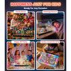 LED Drawing Board for Girls,USB-C 10In 7 Colors DIY Doodle Glow Tablet,7 Pens,10 Tracing Sheets - Unicorn Girls Toys Gift,Birthday Gifts,Age 3+
