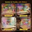 17In Led Drawing Board for Kids Flicker-Free LED Note Board,10 Light Effects & 4 Light Intensities Drawing Tablet,Doodle Glow Pad with Controller Age3+