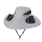 Hat with Fans Solar Power,UPF 50+ Wide Brim Sun Hat,Fishing Essentials for Hiking Beach Summer Safari