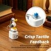 Seagull Mine Sound Button Keychain,Rechargeable Fidget Clicker with Real Sound & LED Light,Funny Interactive Desk Stress Relief Toy Gifts 2 Pcs