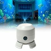 Dynamic Rotating LED Projector Light,360 Degree Rotating Ocean Wave Night Projection Night Light,Multi-Angle Projection Base (Ocean)