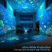 Dynamic Rotating LED Projector Light,360 Degree Rotating Ocean Wave Night Projection Night Light,Multi-Angle Projection Base (Ocean)