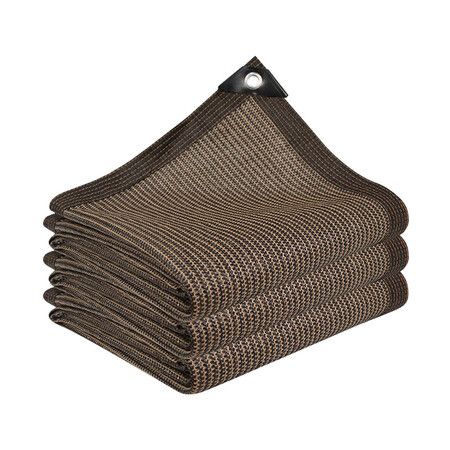 3mx5m Sun Shade Garden Net Protection Patio Cover for Plants Outdoor Pergola Lawn Kennel Chicken Coop Greenhouse Fabric Brown