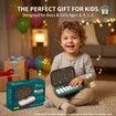 Kids Piano Keyboard Toy Light Up Musical Learning with LED Screen Interactive Dual Style Retro Rainbow Birthday Gift Present COL. RED