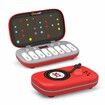 Kids Piano Keyboard Toy Light Up Musical Learning with LED Screen Interactive Dual Style Retro Rainbow Birthday Gift Present COL. RED