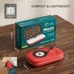 Kids Piano Keyboard Toy Light Up Musical Learning with LED Screen Interactive Dual Style Retro Rainbow Birthday Gift Present COL. RED