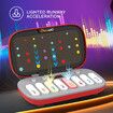 Kids Piano Keyboard Toy Light Up Musical Learning with LED Screen Interactive Dual Style Retro Rainbow Birthday Gift Present COL. RED