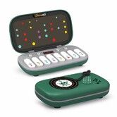 Kids Piano Keyboard Toy Light Up Musical Learning with LED Screen Interactive Dual Style Retro Rainbow Birthday Gift Present COL. GREEN