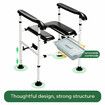 Medical Raised Toilet Seat Seniors Bedside Commode Shower Chair Adjustable Frame Safety Rails Support Bars Potty for Elderly Handicap Disabled 150kg