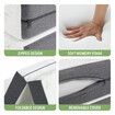 Luxsuite Trifold Memory Foam Mattress Folding Single Portable Bedding Guest Bed Floor Sleeping Camping Travel Yoga Cushion Washable Cover 190x90x15cm