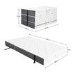 Luxsuite Trifold Memory Foam Mattress Folding Single Portable Bedding Guest Bed Floor Sleeping Camping Travel Yoga Cushion Washable Cover 190x90x15cm