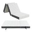 Luxsuite Trifold Memory Foam Mattress Folding Single Portable Bedding Guest Bed Floor Sleeping Camping Travel Yoga Cushion Washable Cover 190x90x15cm