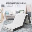 Luxsuite Trifold Memory Foam Mattress Folding Single Portable Bedding Guest Bed Floor Sleeping Camping Travel Yoga Cushion Washable Cover 190x90x15cm