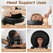 Face Down Pillow Cradle Adjustable Mattress Massage Table Headrest Memory Foam Cushion Armrest Shelf Portable Comfy Bed Prone Resting Relaxing Support
