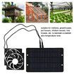 Solar Exhaust Fan 10W 12V Dual Portable Ventilator With Blower For Outdoor Greenhouse Barn Coop Pet Poultry Livestock Cage Air Exchange Cooling