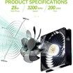 Solar Exhaust Fan 10W 12V Dual Portable Ventilator With Blower For Outdoor Greenhouse Barn Coop Pet Poultry Livestock Cage Air Exchange Cooling