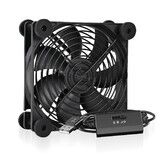 USB Ventilator Adjustable Cooling Fan for Modem Router Cabinet Enclosure 80mm Cooler with Rubber Feet Wire Guards DVR Xbox PlayStation TV Receiver Computer