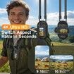 4K Mini Body Camera with Audio and Video Recording,Tiny Thumb Action Camera with 1.5In Screen,6‑Axis EIS,Portable Clip On Wearable POV Camera