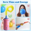 2-in-1 Electric Balloon Inflator, Cordless Rechargeable Portable Air Blower for Long Latex Balloons, Birthday Wedding Party Decorations (Pink)