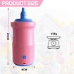 2-in-1 Electric Balloon Inflator, Cordless Rechargeable Portable Air Blower for Long Latex Balloons, Birthday Wedding Party Decorations (Pink)