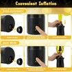 2-in-1 Electric Balloon Inflator, Cordless Rechargeable Portable Air Blower for Long Latex Balloons, Birthday Wedding Party Decorations (Black Gold)