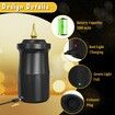 2-in-1 Electric Balloon Inflator, Cordless Rechargeable Portable Air Blower for Long Latex Balloons, Birthday Wedding Party Decorations (Black Gold)