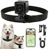 Pet Camera Collar with APP Control, 1080P HD Pet POV Camera,210-mins Recording Wearable Action Camera with WiFi,Magnetic Clip Camera