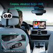 Rear Seat Baby Monitor Camera with Wireless CarPlay & Android Auto Adapter, 1080P Night Vision 120° Wide Angle, Split Screen Display on Factory Car Screen