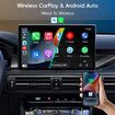 Rear Seat Baby Monitor Camera with Wireless CarPlay & Android Auto Adapter, 1080P Night Vision 120° Wide Angle, Split Screen Display on Factory Car Screen