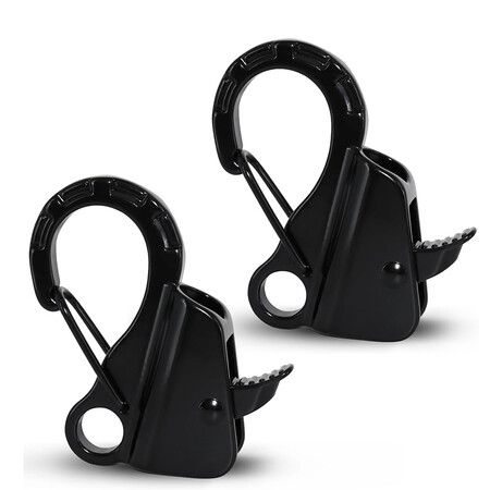 2Pcs Boat Anchor Hooks Sliding Hooks, Stainless Steel Easy to Use Knotless Anchor System with Quick Release for 3/8 inch Rope Jet Skis