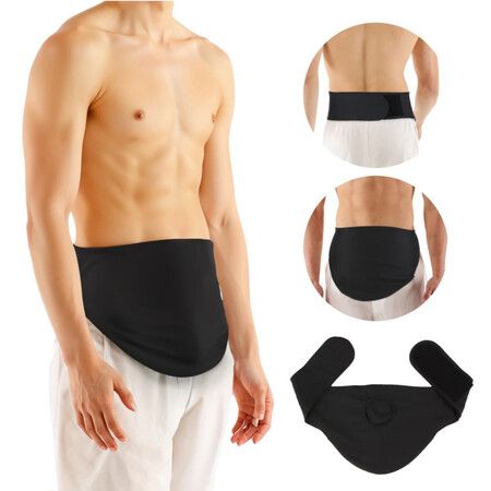 Ostomy Belt For Men Women,Stealth Colostomy Bag Cover Support Wrap For Sports,Breathable Ileostomy Pouch Organizer Holder With Inner Pocket,Size M