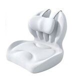 Adjustable Memory Foam Lumbar Cushion, Ergonomic Lower Back Support Pillow for Office Chair Car Seat Long Sitting Grey