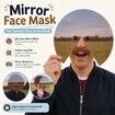 7.8" × 7.8" Reflective Acrylic Mirror Face Mask, Funny Selfie Photo Prop for Parties, Photo Booths & Creative Short Videos