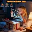 Rechargeable LED Drawing Board Glow Doodle Pad with 4 Modes Light Up Coloring Tablet with 7 Pens, Princess Art Craft Set Gift Toys for Girl