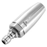 Turbo Nozzle Pressure Washer Stainless Steel, 360 Degree Rotating Pressure Washer Nozzle for Cleaning Brick, Concrete, 1/4 inch Quick Connect, 3600 PSI