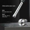 Coffee Machine Steam Nozzle,4 Hole Stainless Steel Steam Wand Tip for Breville 8 Series,Universal Milk Foam Spout Replacement