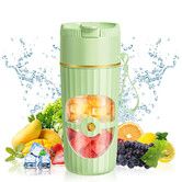 Green Portable Fully Automatic Wireless Electric Juicer Cup USB Rechargeable 10 Blade 3D Stainless Steel Cutter Fresh Juice 30 Seconds
