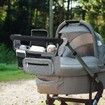 Universal Stroller Organizer with Insulated Cup Holders,Detachable Phone Bag Shoulder Strap,Fits Baby Umbrella Jogger Pet Pram,Grey