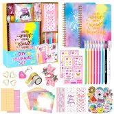 DIY Journal Kit for Kids, Teen Tween Girl Gifts Trendy Stuff, Scrapbook Supplies Stationery Set, Art Crafts Kit Ideal Gifts for Girls